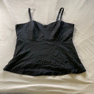 Torrid black lace overlay tank